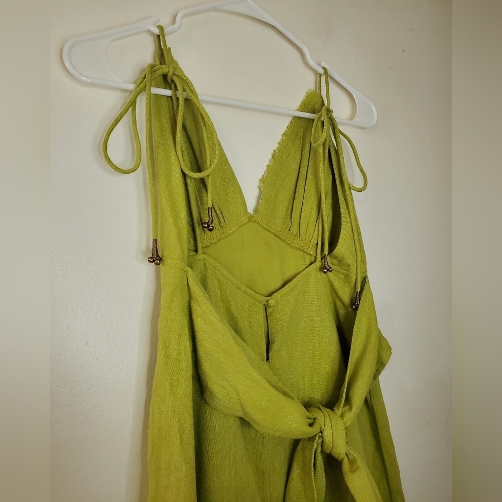 Free People Turnin Heads Mini Dress Size Extra Small Bratz Green - Picture 5 of 11